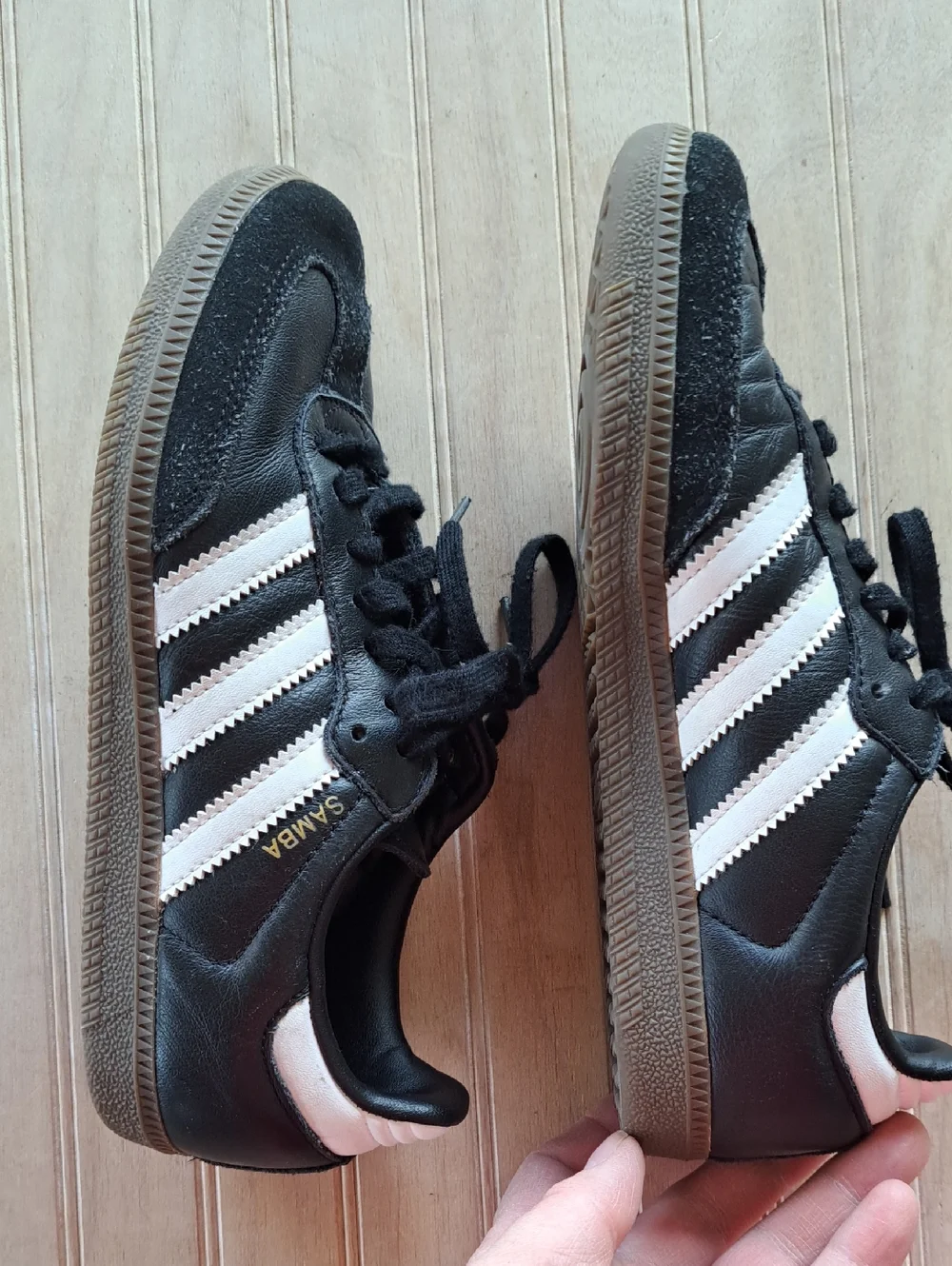 adidas Samba OG Blk White Gum Leather Classic Retro Sneakers Youth Unisex Sporty
